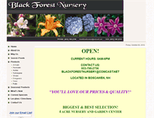 Tablet Screenshot of blackforestnursery.com